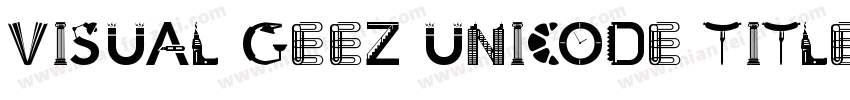 Visual Geez Unicode Title字体转换